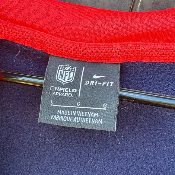 Patriots Nike On Field Team Apparel Full-Zip Hoodie - Picture 5 of 7